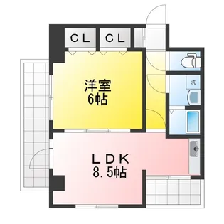 メゾン栄【4階】の間取り