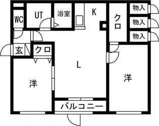 プレシャス28番館【1階】の間取り