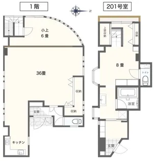 キャッスル豊島園【2階】の間取り