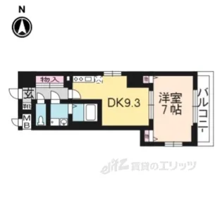 CITYSPIRE浜大津駅前【6階】の間取り
