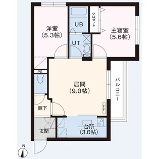 サクラガーデン北35【3階】の間取り