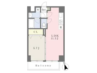 アリオーソフラーゼ【3階】の間取り