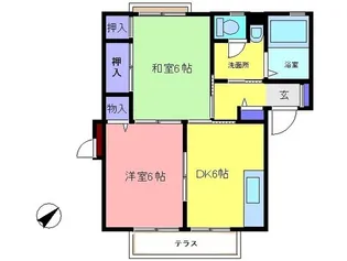 アイシマハウスC【1階】の間取り