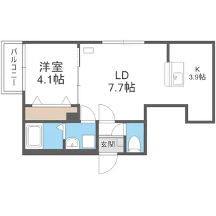 ライトベル北20条【3階】の間取り