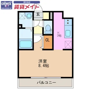Gracia江戸橋【3階】の間取り