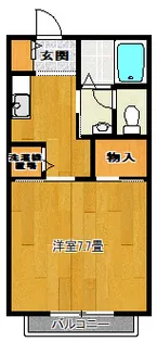 ラフィネドミールB【2階】の間取り