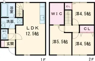 グランメゾン II【1階】の間取り