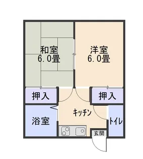 コーポいわき【2階】の間取り