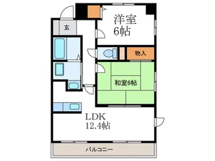 フローレンスさがの【2階】の間取り