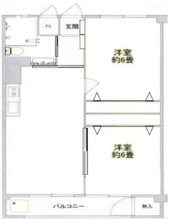 南常盤台ハイム【4階】の間取り