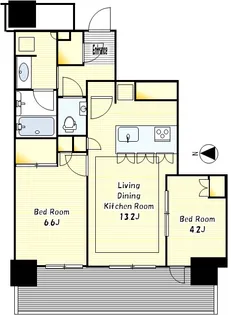 ステーションスカイタワー小田急相模原【22階】の間取り