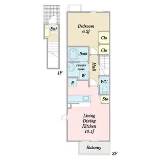 ブロッコリー【2階】の間取り