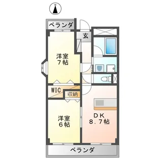 ラ・フォンターナ【6階】の間取り