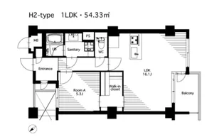 カスタネア栗平【5階】の間取り
