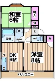 コーポ朝倉A棟(当社管理物件)【1階】の間取り