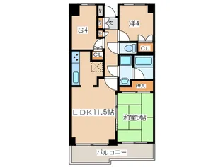 藤沢善行パークホームズ弐番館【2階】の間取り