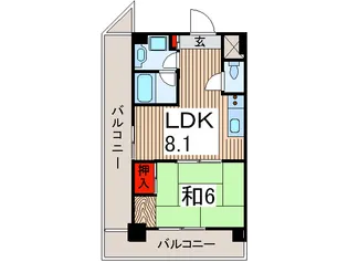 所沢ガ-デンテラス【5階】の間取り