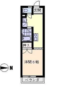 コーポ秀山【2階】の間取り