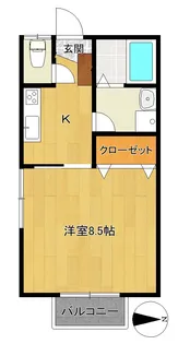 メゾン・ガミールB【2階】の間取り