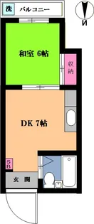 エクセルシオール五條【3階】の間取り