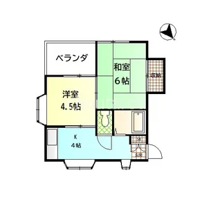 ヤワラコーポ【2階】の間取り