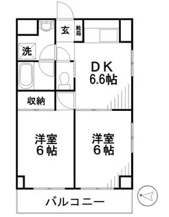 ジュネス石川【2階】の間取り