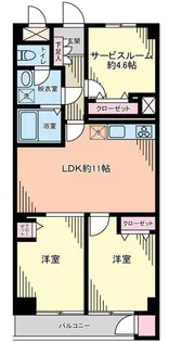 信濃町ハイム【8階】の間取り