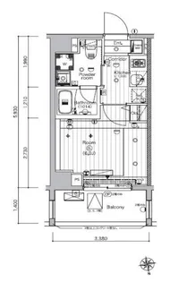 シーフォルム学習院下【6階】の間取り