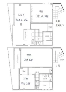 ビューテラス小日向【2階】の間取り