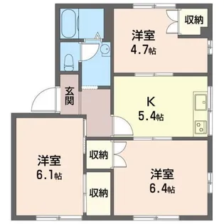 サニーヒルハウスA【2階】の間取り