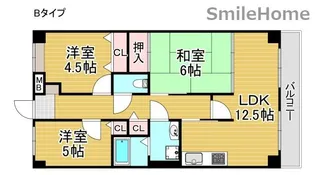 レジェロ住之江【12階】の間取り