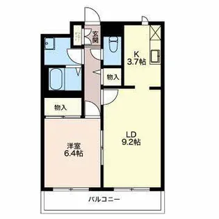 グランドメゾン西小川【3階】の間取り