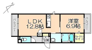 メゾン フィデル【3階】の間取り