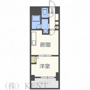 コートロティ琴似【8階】の間取り