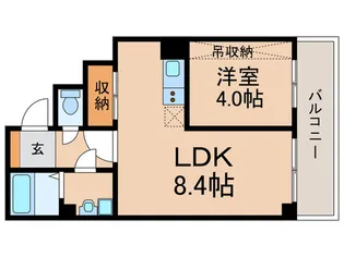 アイカーサ麩屋町【4階】の間取り