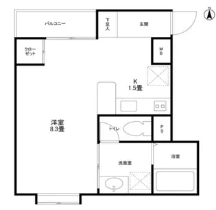 アーク桜新町【1階】の間取り