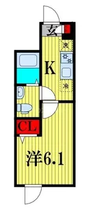 NOIR AYASE (ノワールアヤセ)【4階】の間取り