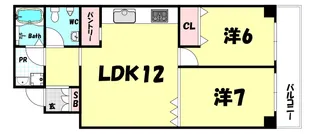 東洋ハイツ【3階】の間取り