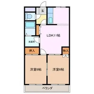 ロイヤルヒルズ21【2階】の間取り