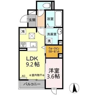 Noble USA【1階】の間取り