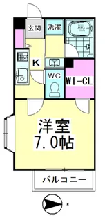 バレーヌ伊興【1階】の間取り