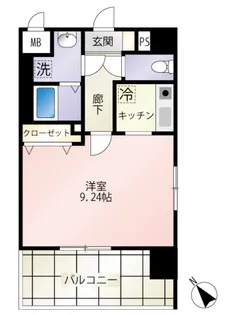 第15友建ビル【6階】の間取り