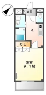 コンフォース旭【2階】の間取り