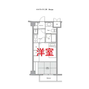 エルプレイス三田【1階】の間取り
