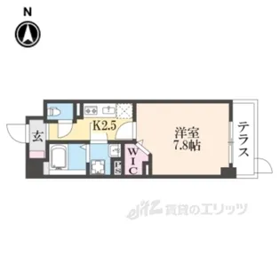 エバーハイム畝傍【1階】の間取り