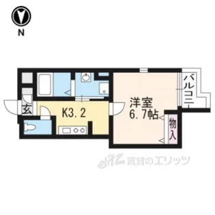 レンジ御池【3階】の間取り