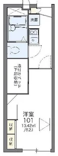 レオパレスアンジェリークI【1階】の間取り