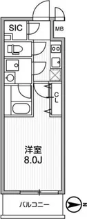 LUNIQ新御徒町I【5階】の間取り