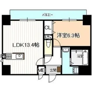 ヴェルドュアルテ【2階】の間取り