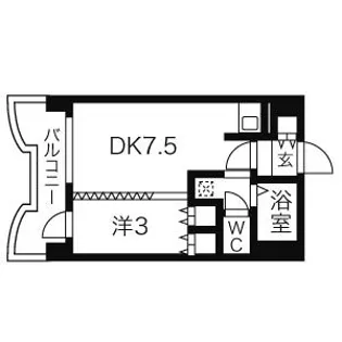 札幌ビオス館【4階】の間取り